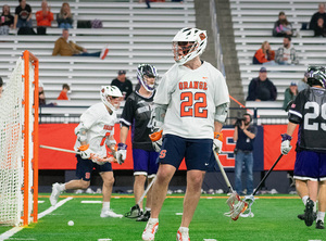 Joey Spallina answered his zero-goal performance versus Army with a career-high seven goals to lead No. 7 Syracuse to a 19-13 win over High Point.